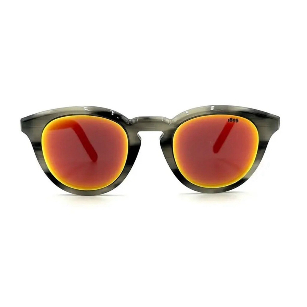 Berluti Grey Marble Orange Mirror Sunglasses BL40001U 64V